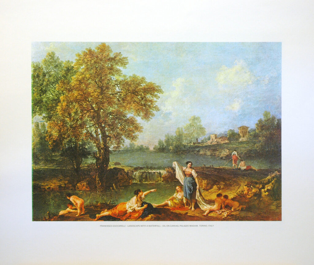 FRANCESCO ZUCCARELLI - LANDSCAPE WITH A WATERFALL (LITHOGRAPH)||||