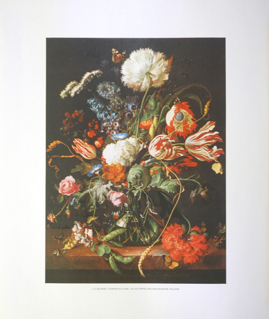 J.D. DE HEEM - FLOWERS IN A VASE - L'CLUDE (LITHOGRAPH)||||