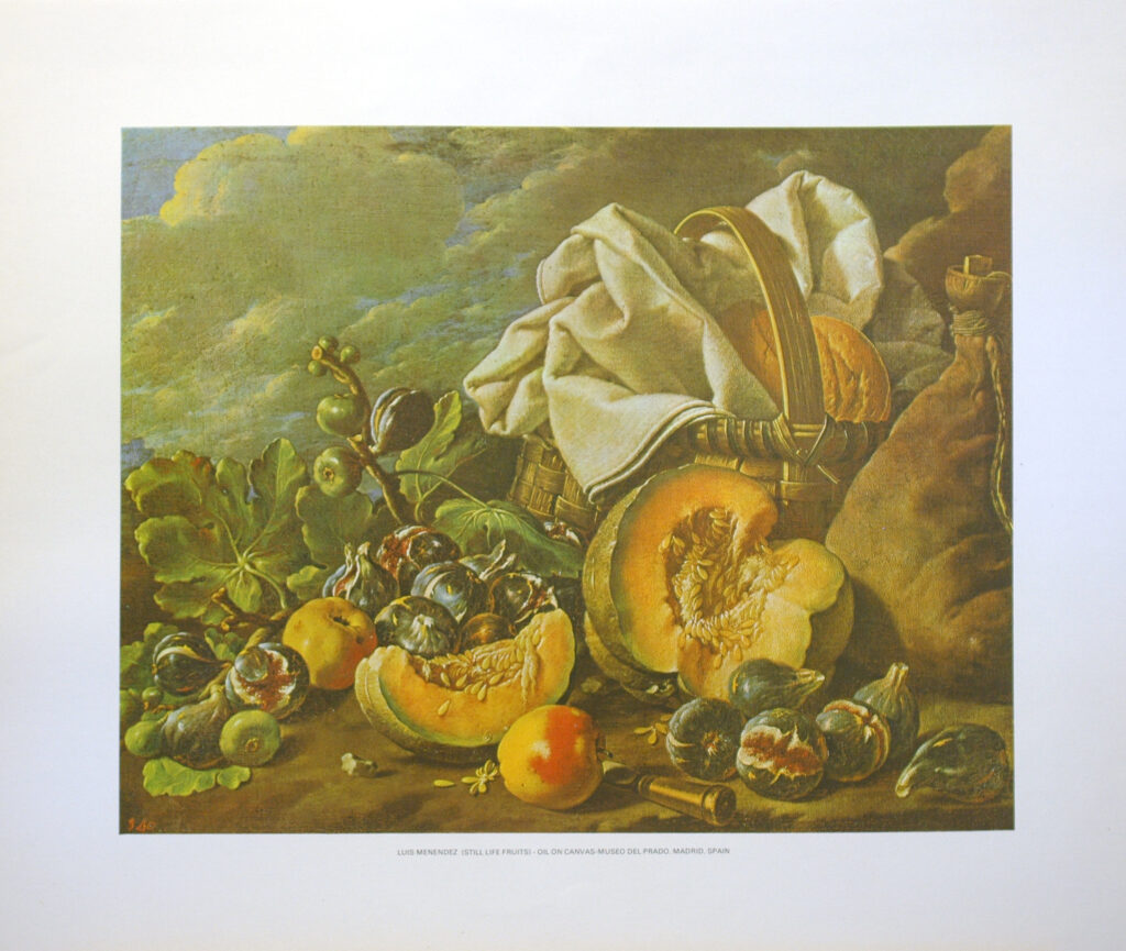 LUIS MENENDEZ - STILL LIFE FRUITS (LITHOGRAPH)||||