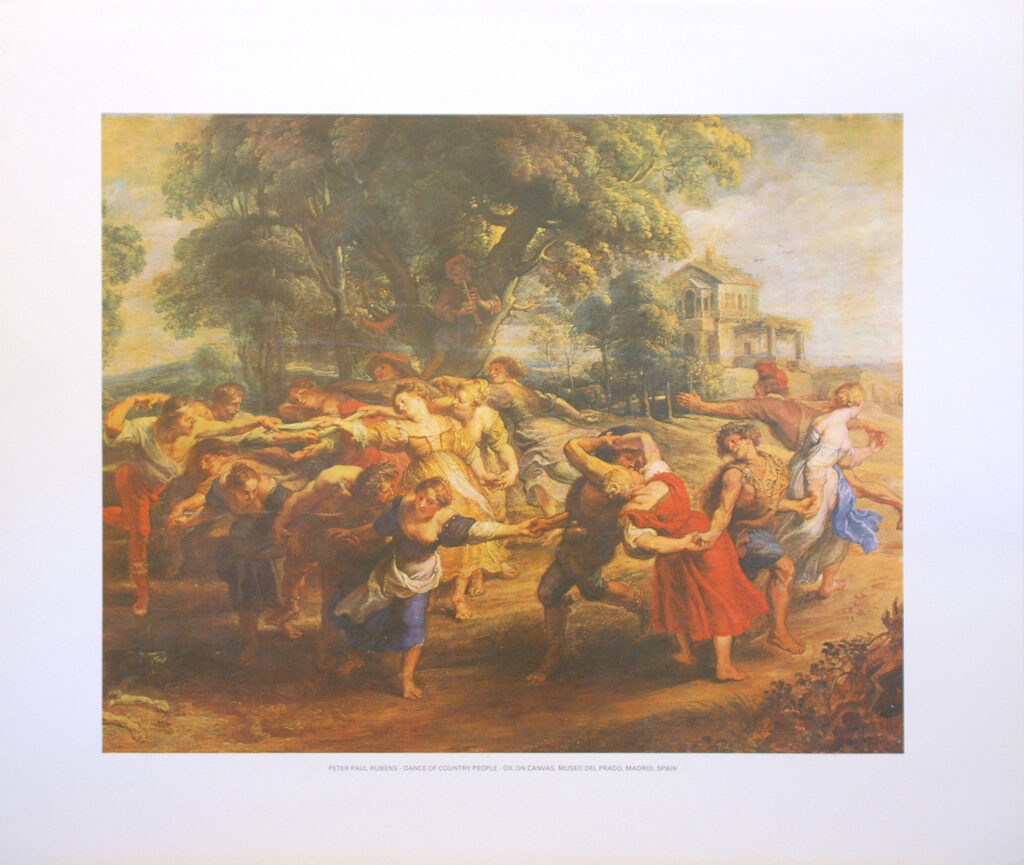 PETER PAUL RUBENS - DANCE OF COUNTRY PEOPLE (LITHOGRAPH)||||