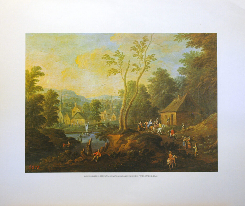 PIETER BRUEGHEL - COUNTRY SCENE (LITHOGRAPH)|||