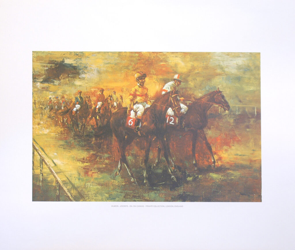 VILMON - JOCKEYS (LITHOGRAPH)||||